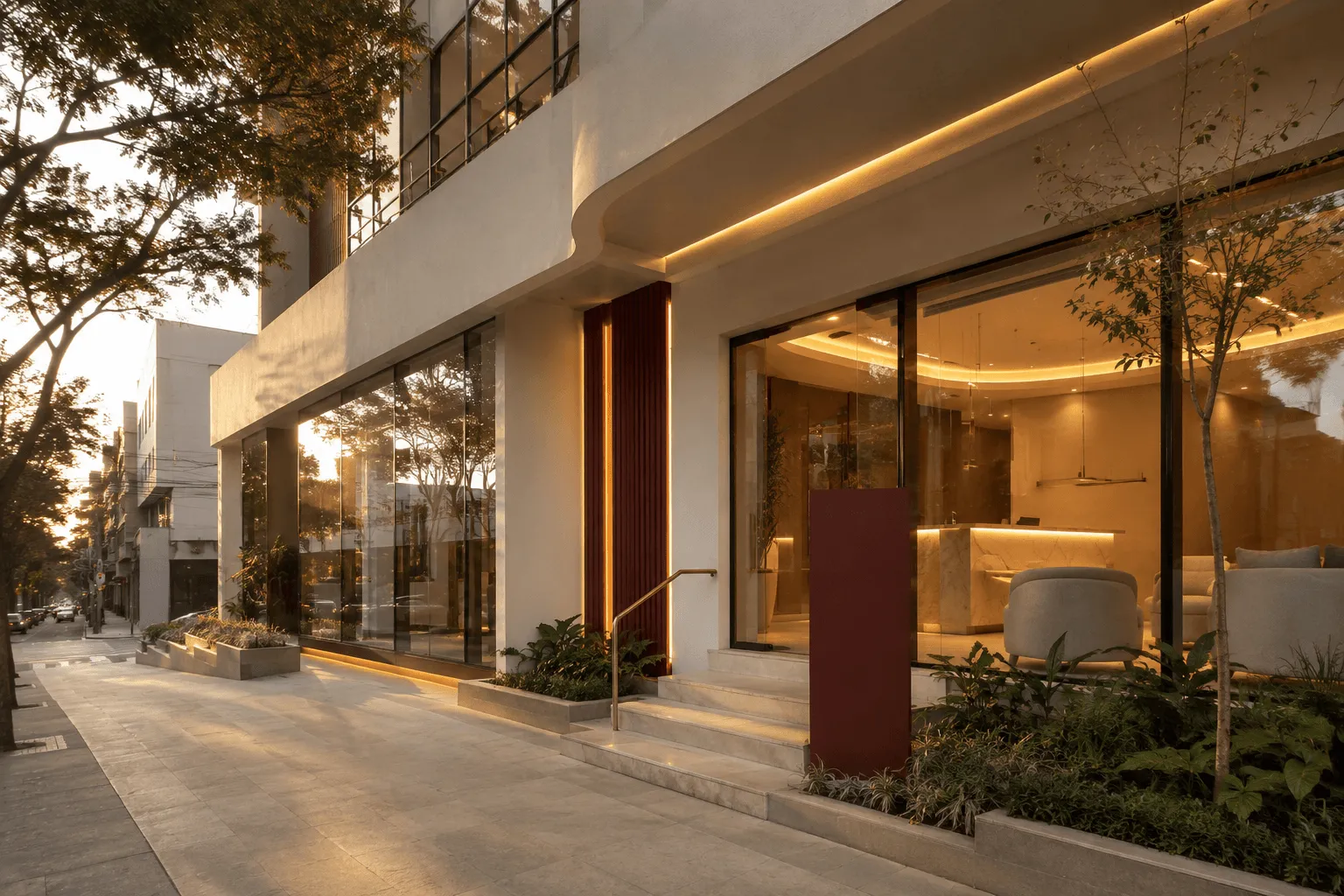 Fachada premium da clínica Nacar Studio Dental em São Paulo