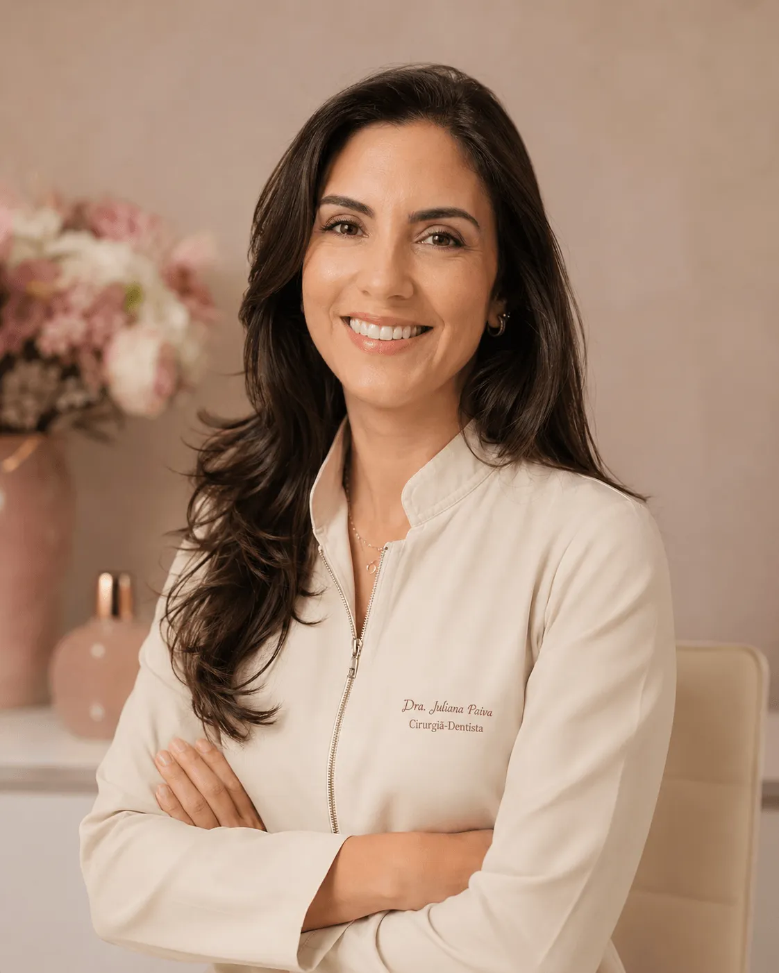 Retrato profissional da cirurgiã dentista responsável pela Nacar Studio Dental